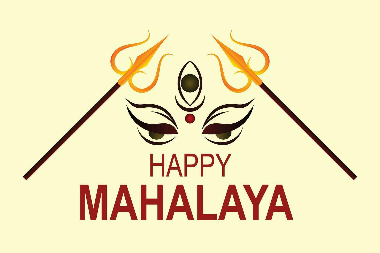 Happy Mahalaya background. vector