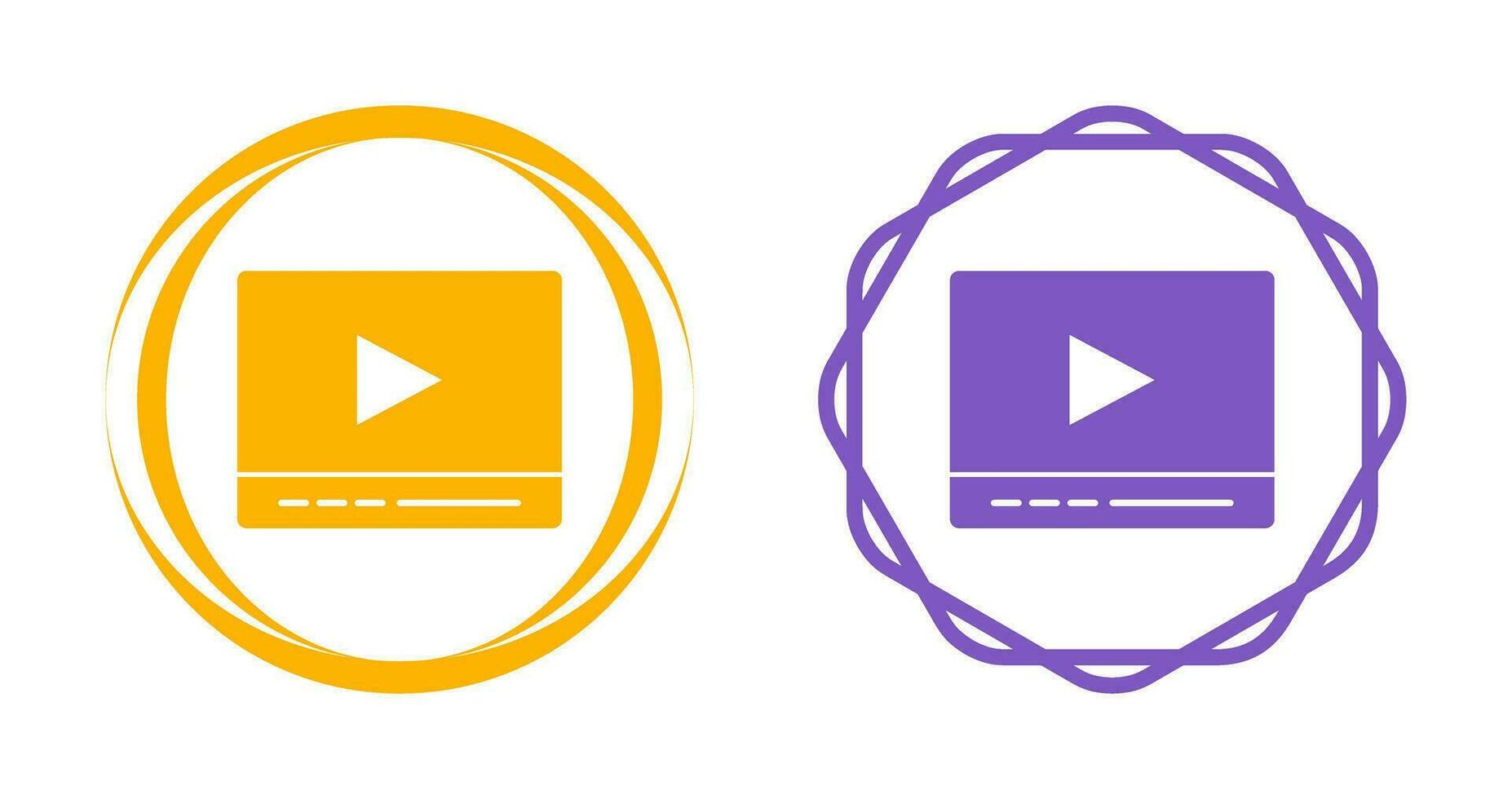 Video Player Vector Icon