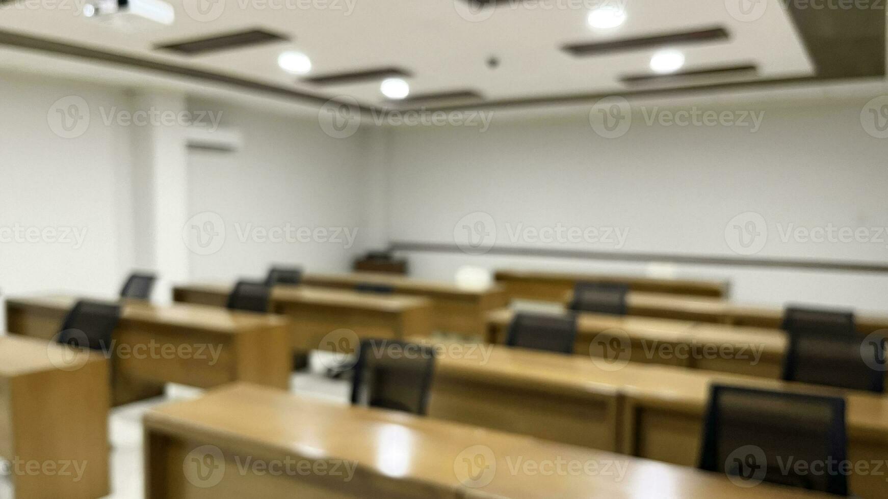 Blurred image of meeting room in the modern office, ideal for presentation background photo