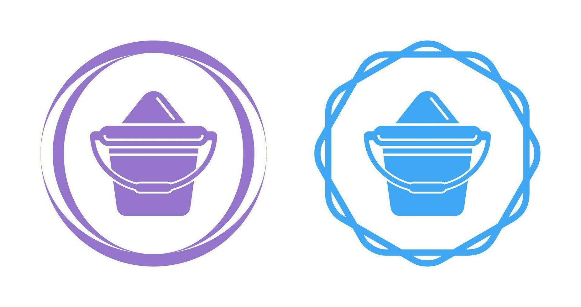 Sand Bucket Vector Icon