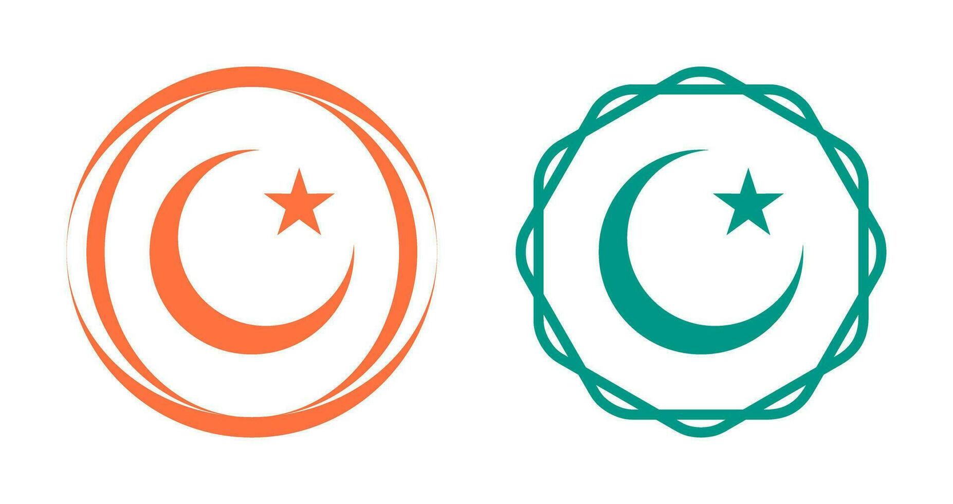 Moon and Star Vector Icon