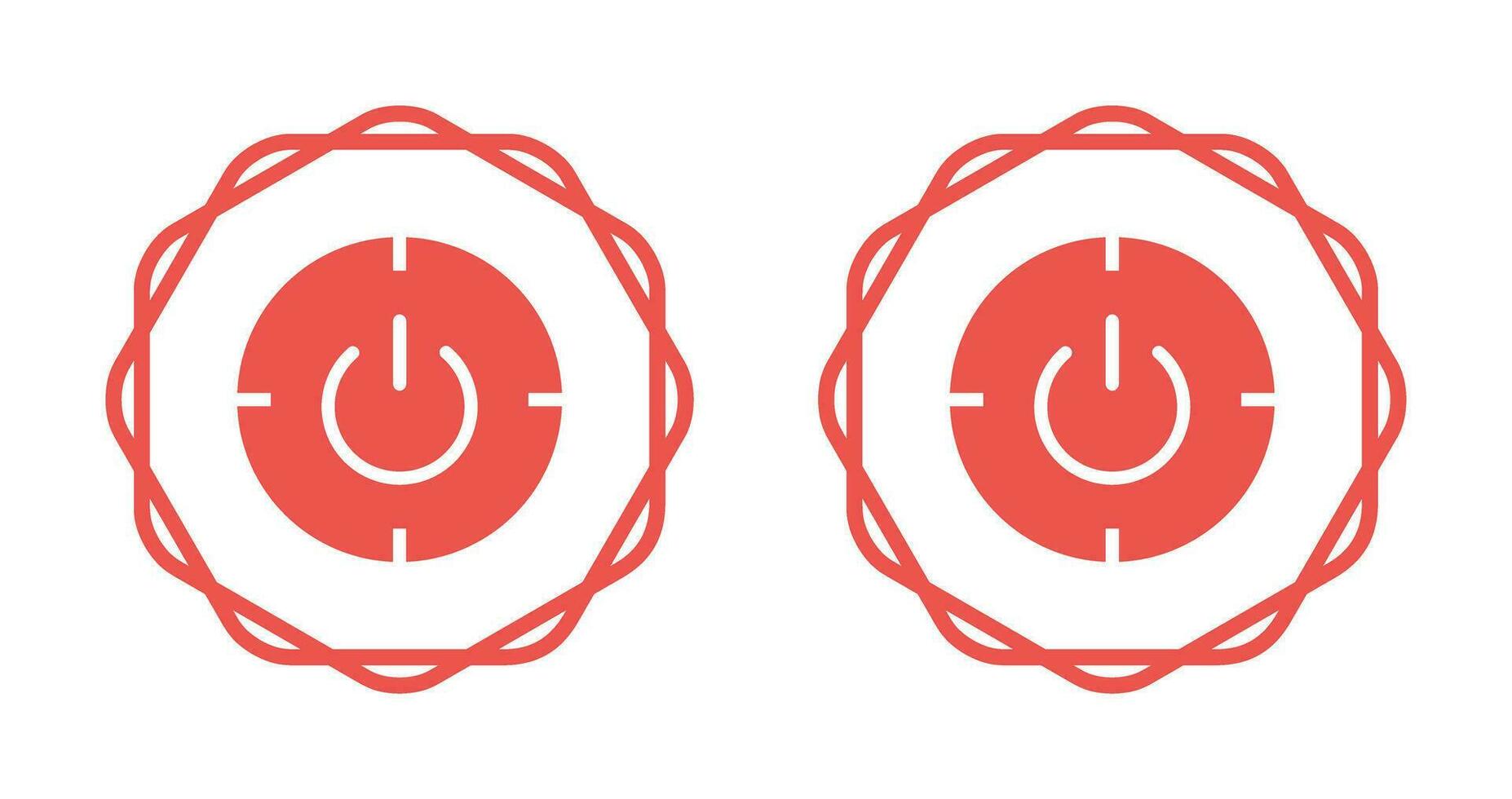 Scheduled power on and off Vector Icon