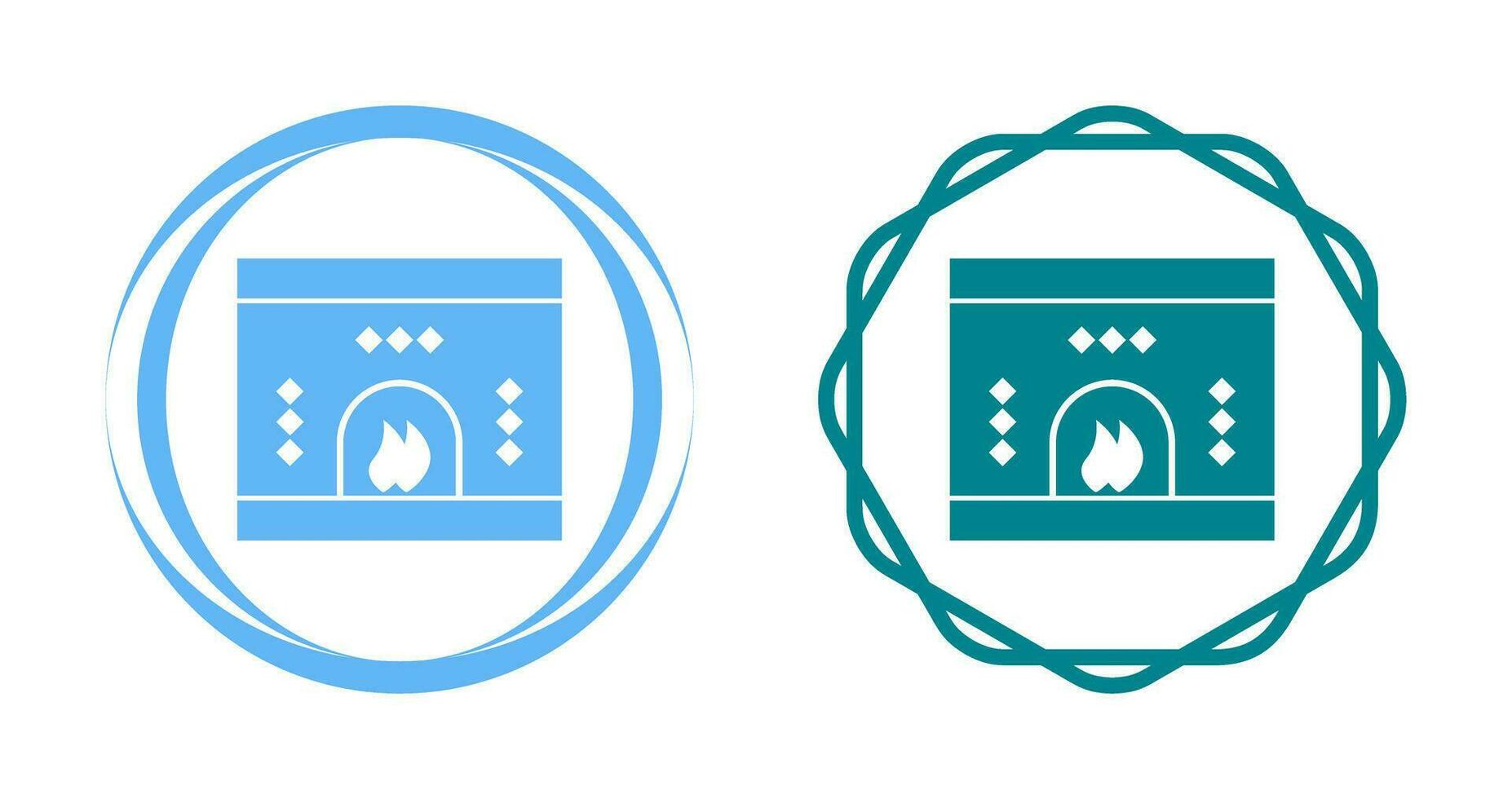 Fireplace Vector Icon