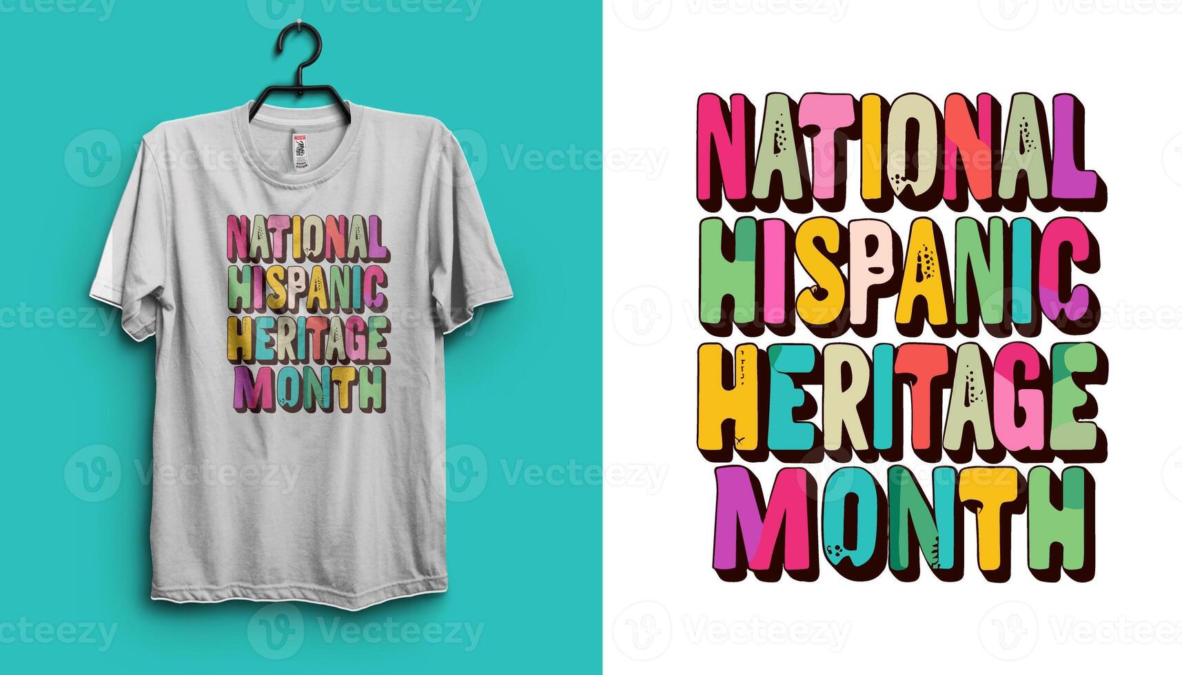 National Hispanic Heritage month. Fri, Sep 15, 2023 Sun, Oct 15, 2023. Hispanic Heritage t shirt design photo