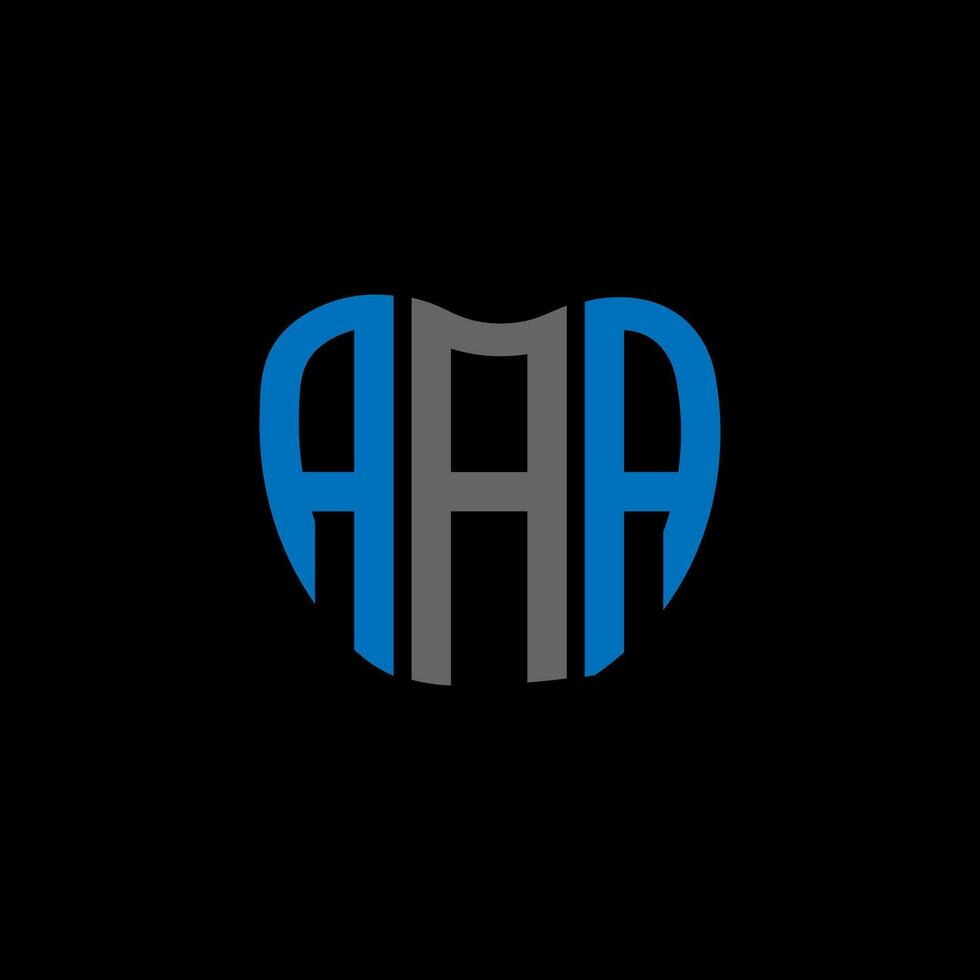 AA letter logo creative design. AA unique design. vector