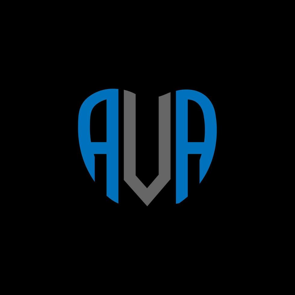 AVA letter logo creative design. AVA unique design. vector