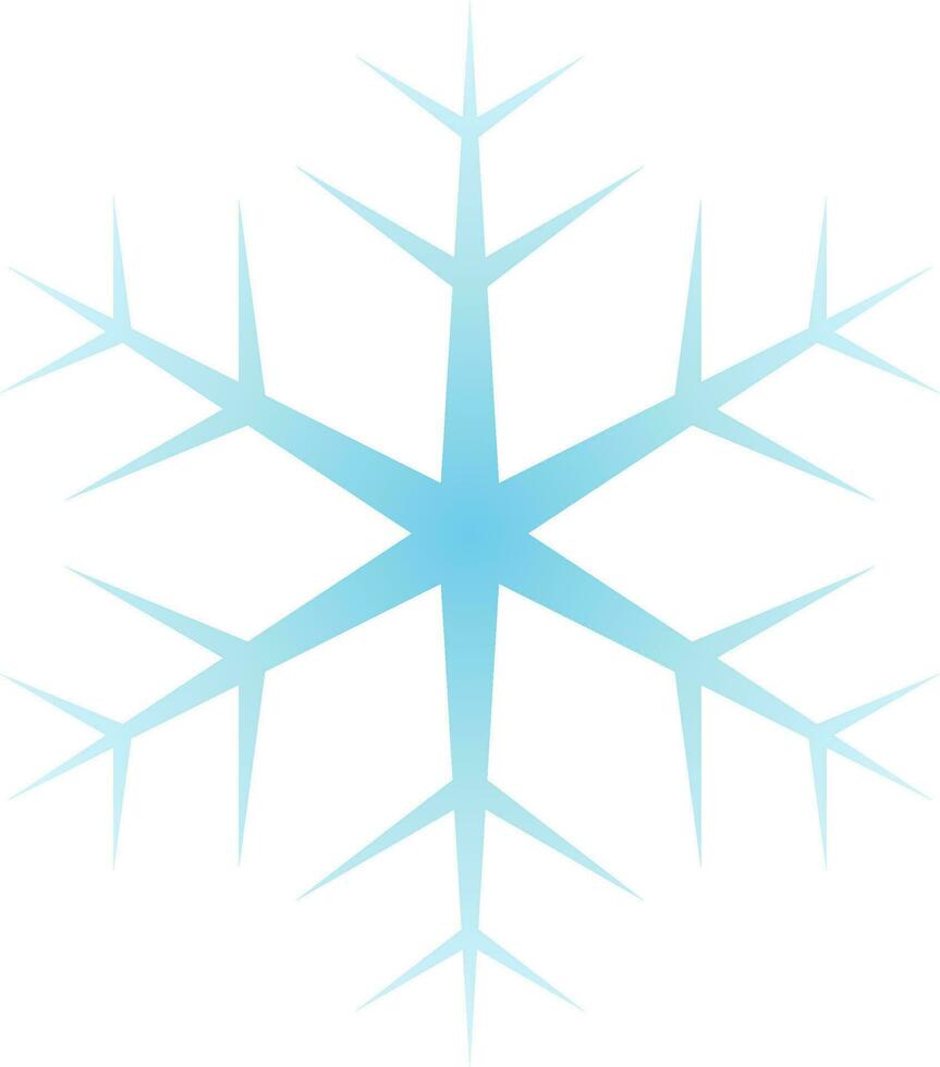 Snowflake icon vector in the cold season. Snowflake design as an icon, symbol, winter or Christmas decoration. Snowflake icon graphic resource for cold season celebration design