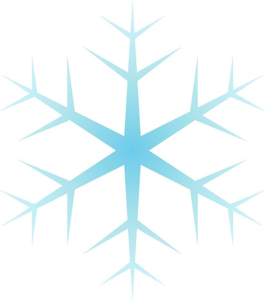 Snowflake icon vector in the cold season. Snowflake design as an icon, symbol, winter or Christmas decoration. Snowflake icon graphic resource for cold season celebration design