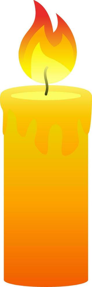 Burning candle icon vector for winter season. Candle design as an icon, symbol, winter or Christmas decoration. Candle present icon graphic resource for cold season celebration design