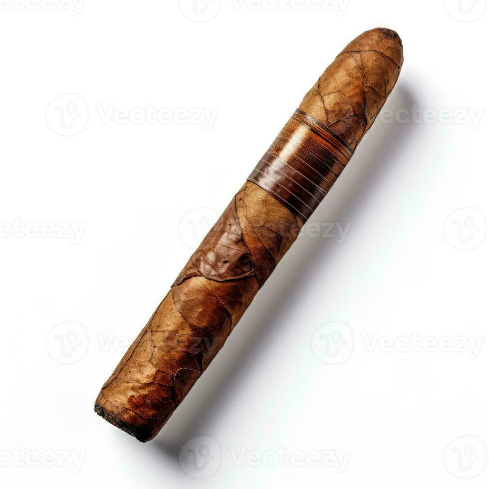 Cigar isolated on white background photo