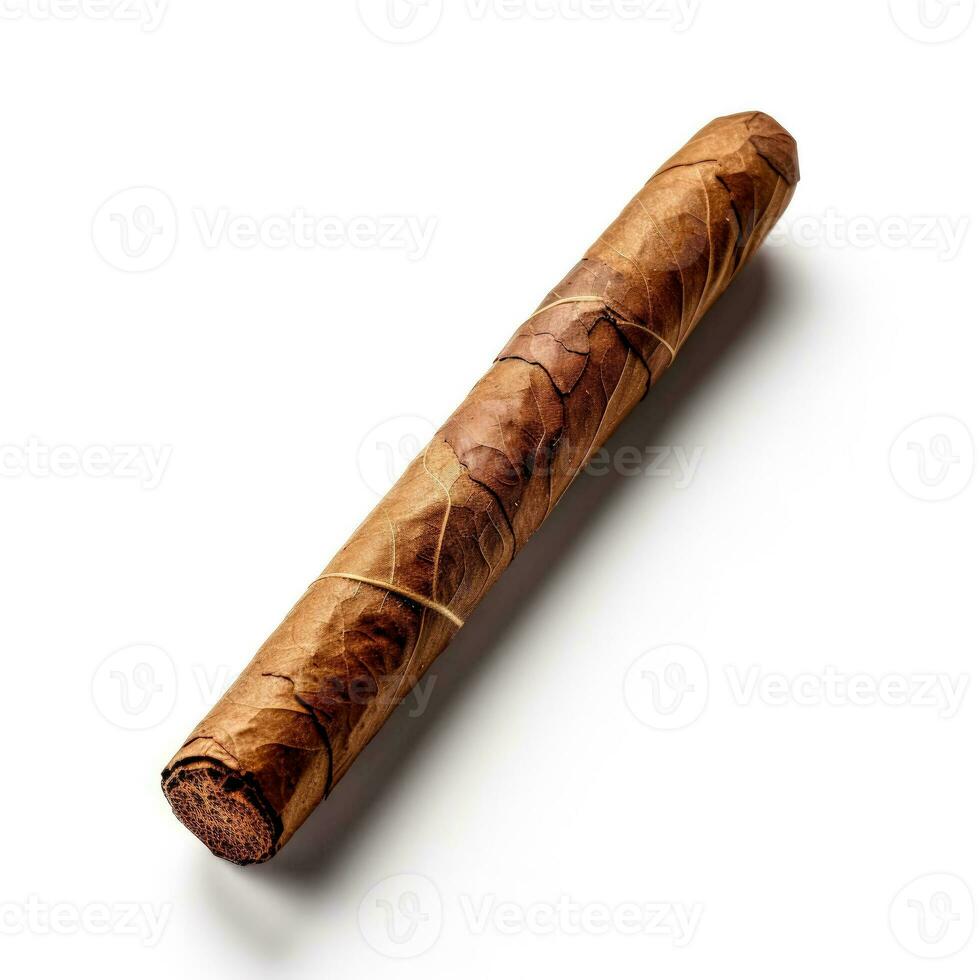 Cigar isolated on white background photo