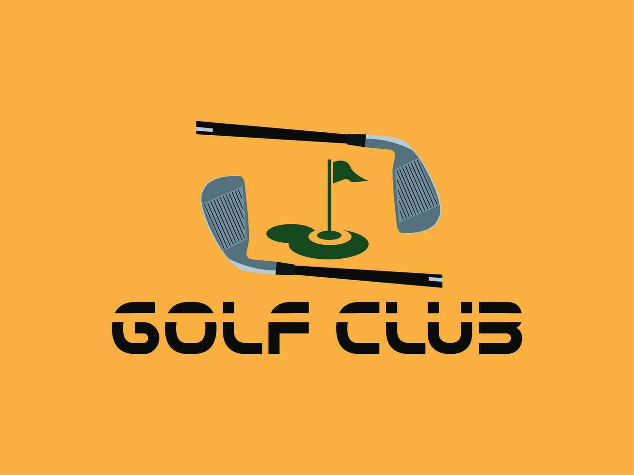 moderno golf club logo diseño vector