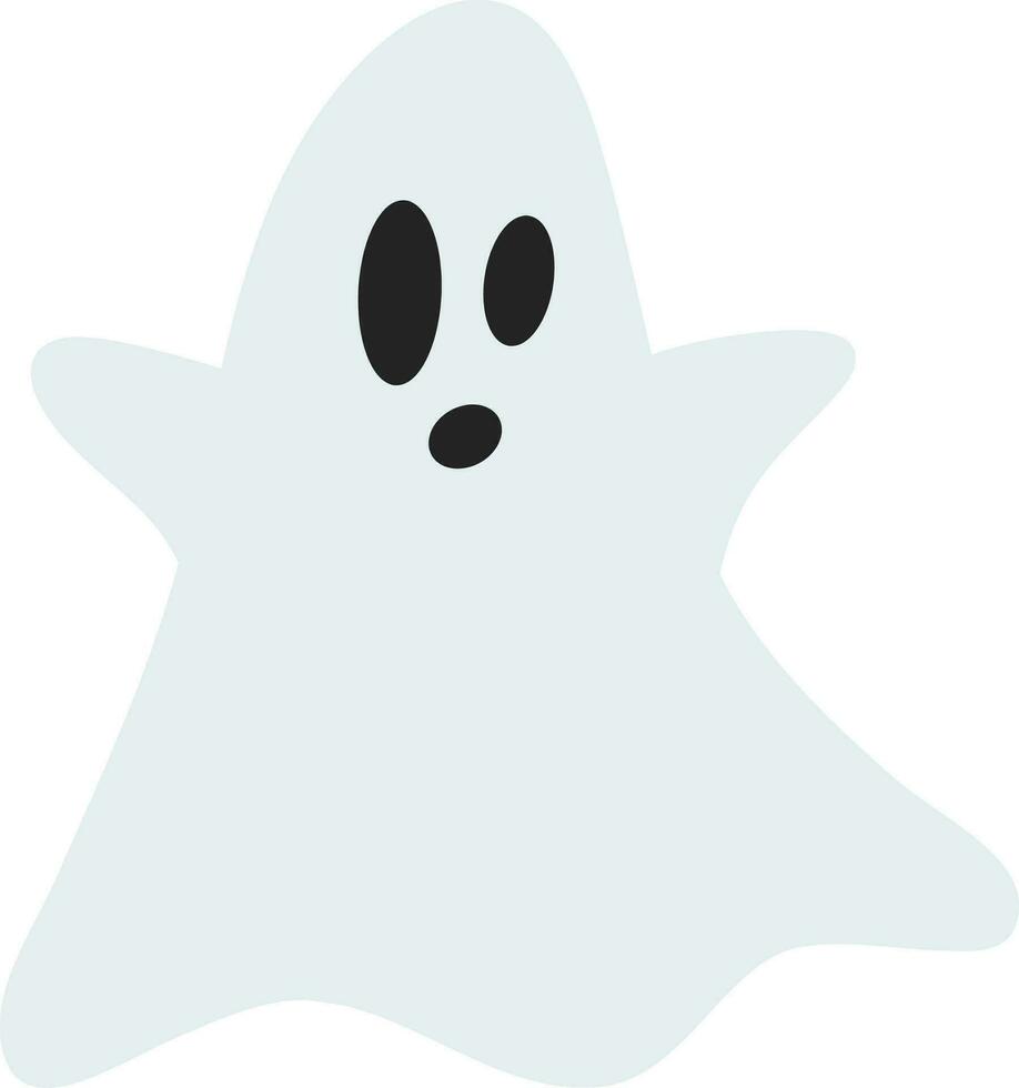 Ghost icon vector illustration for Halloween event celebration. Simple ghost icon that can be used as symbol, sign or decoration. Spirit phantom icon graphic resource for happy Halloween vector design