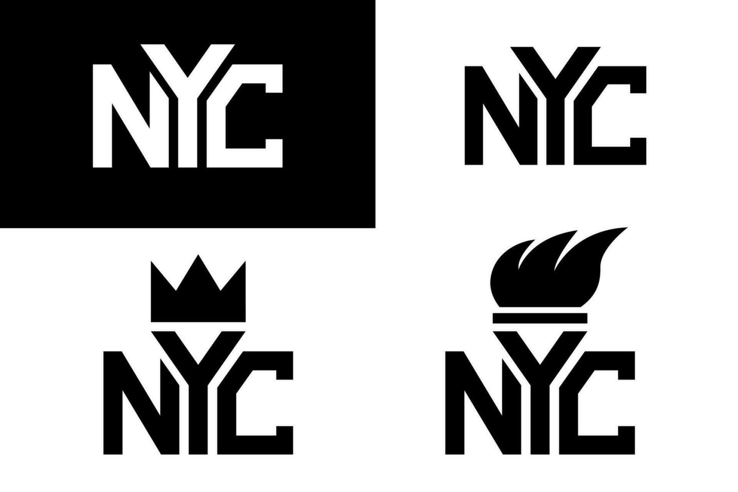 New York City lettering slogan. NYC letters for printing on t shirts, mugs and for other designing and printing projects. vector