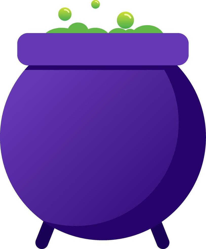 Witch cauldron icon vector illustration for happy Halloween event. Cauldron spell icon that can be used as symbol, sign or decoration. Caldron icon graphic resource for Halloween theme vector design
