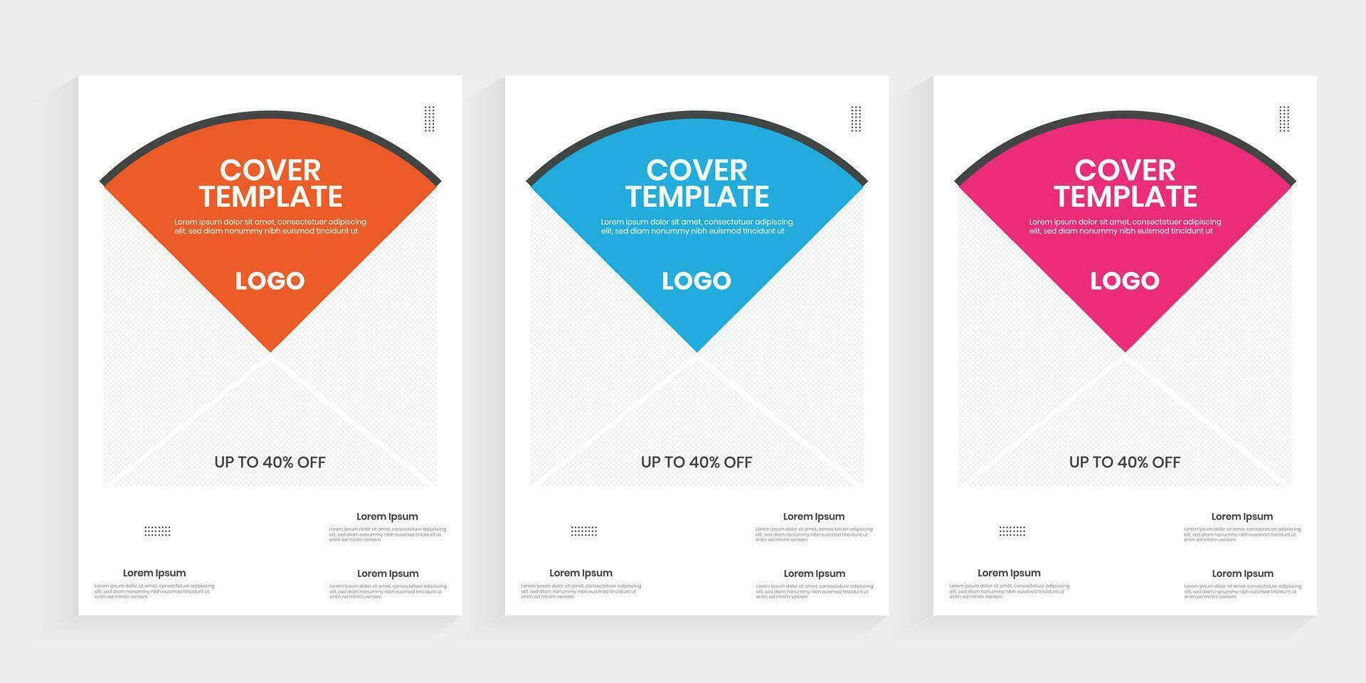 Corporate Business Brochure Cover Template. Corporate booklet design theme layout abstract creative and modern pages theme Vector. vector