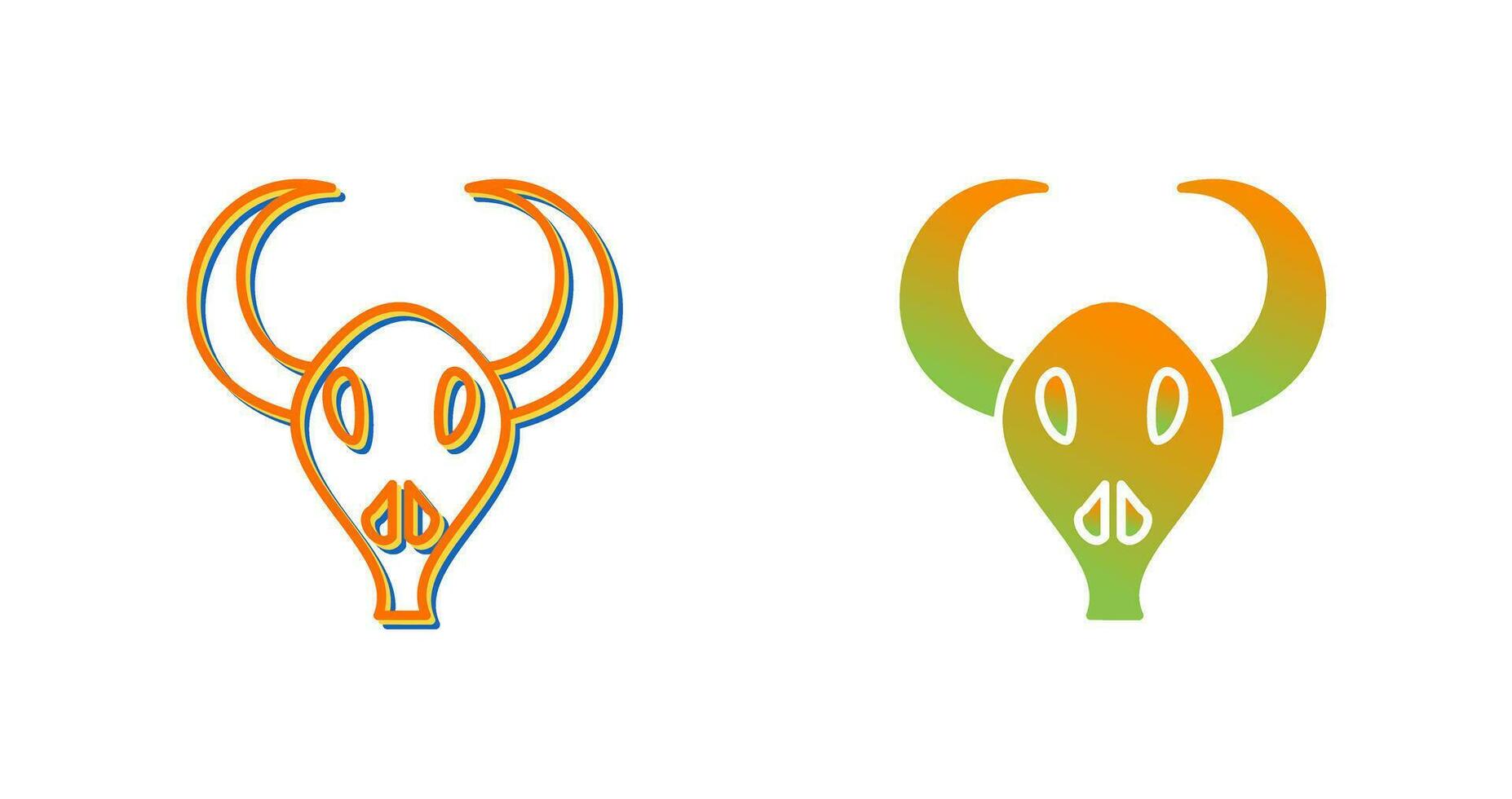 Bull Horns Vector Icon