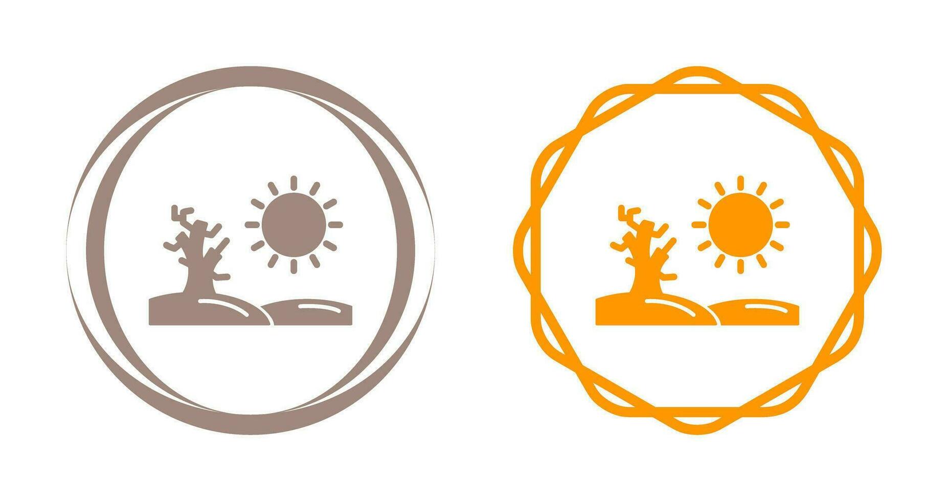 icono de vector de desierto