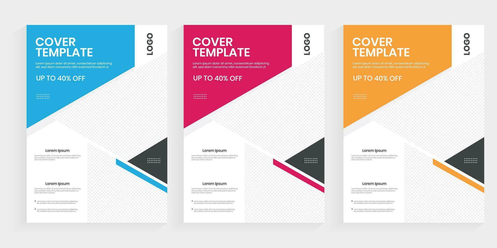 Cover brochure template flyer design vector background