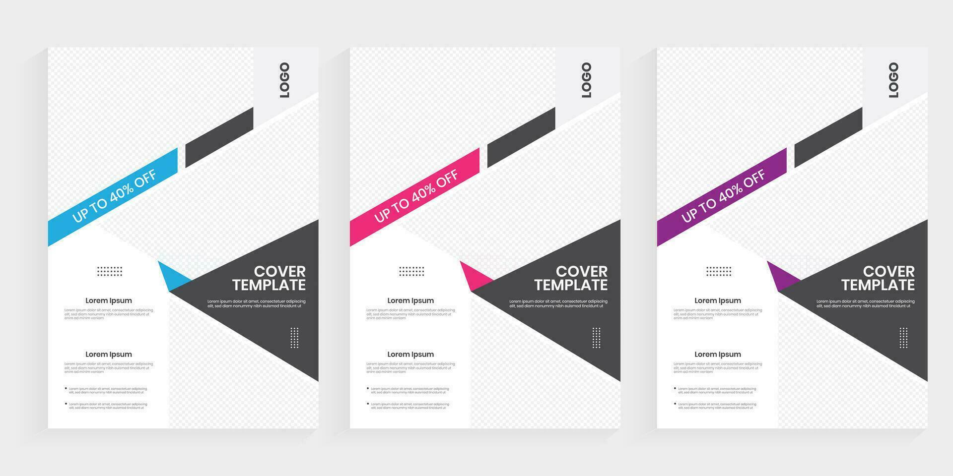 Cover brochure template flyer design vector background