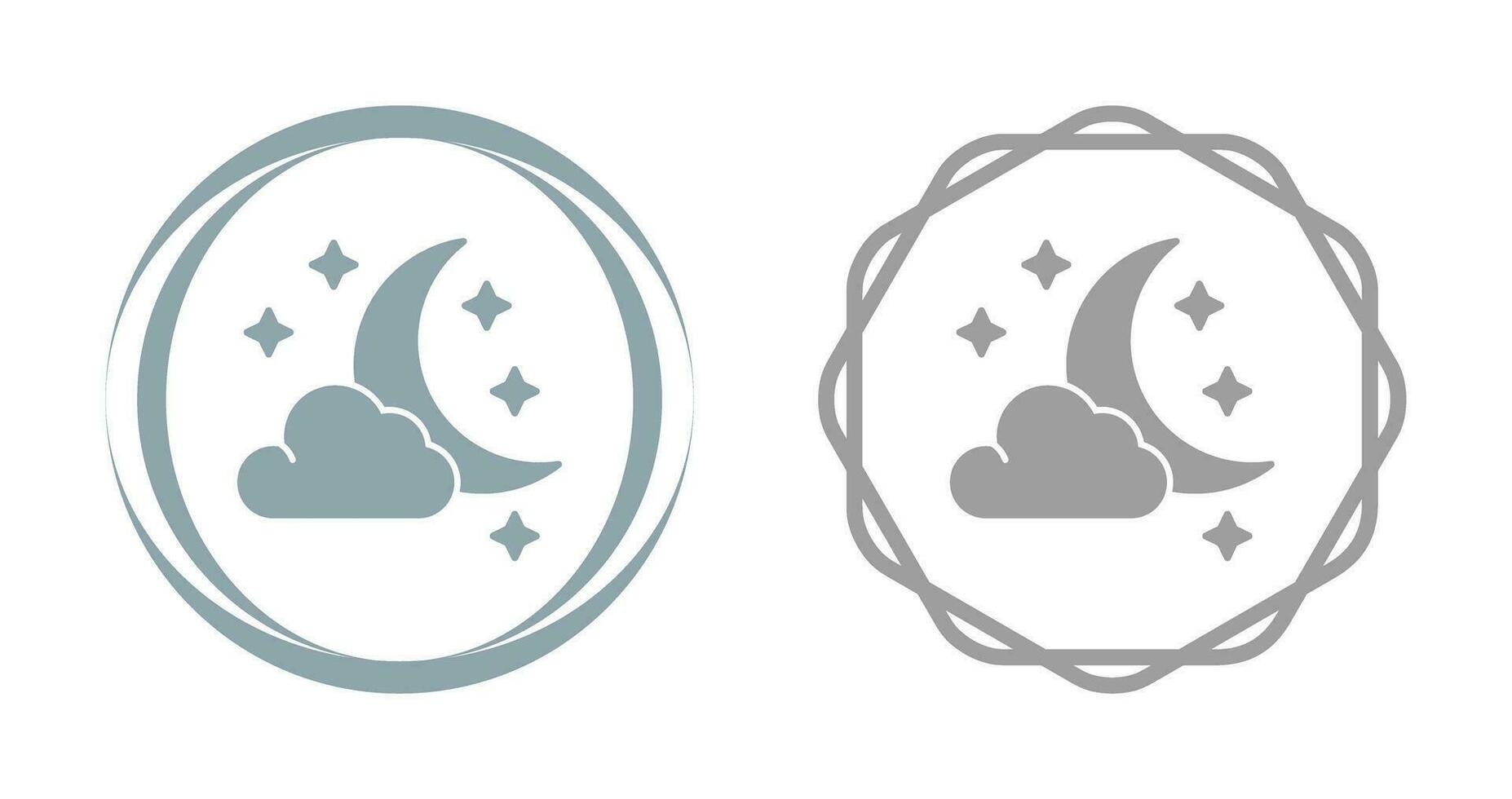 Starry Night Vector Icon