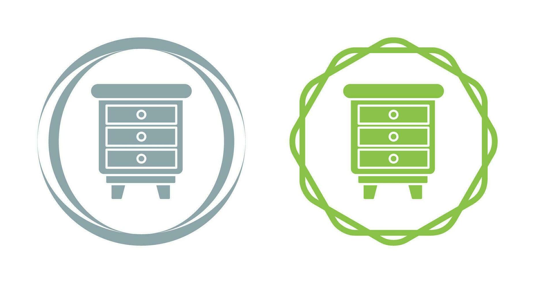 Chest Of Drawers Vector Icon