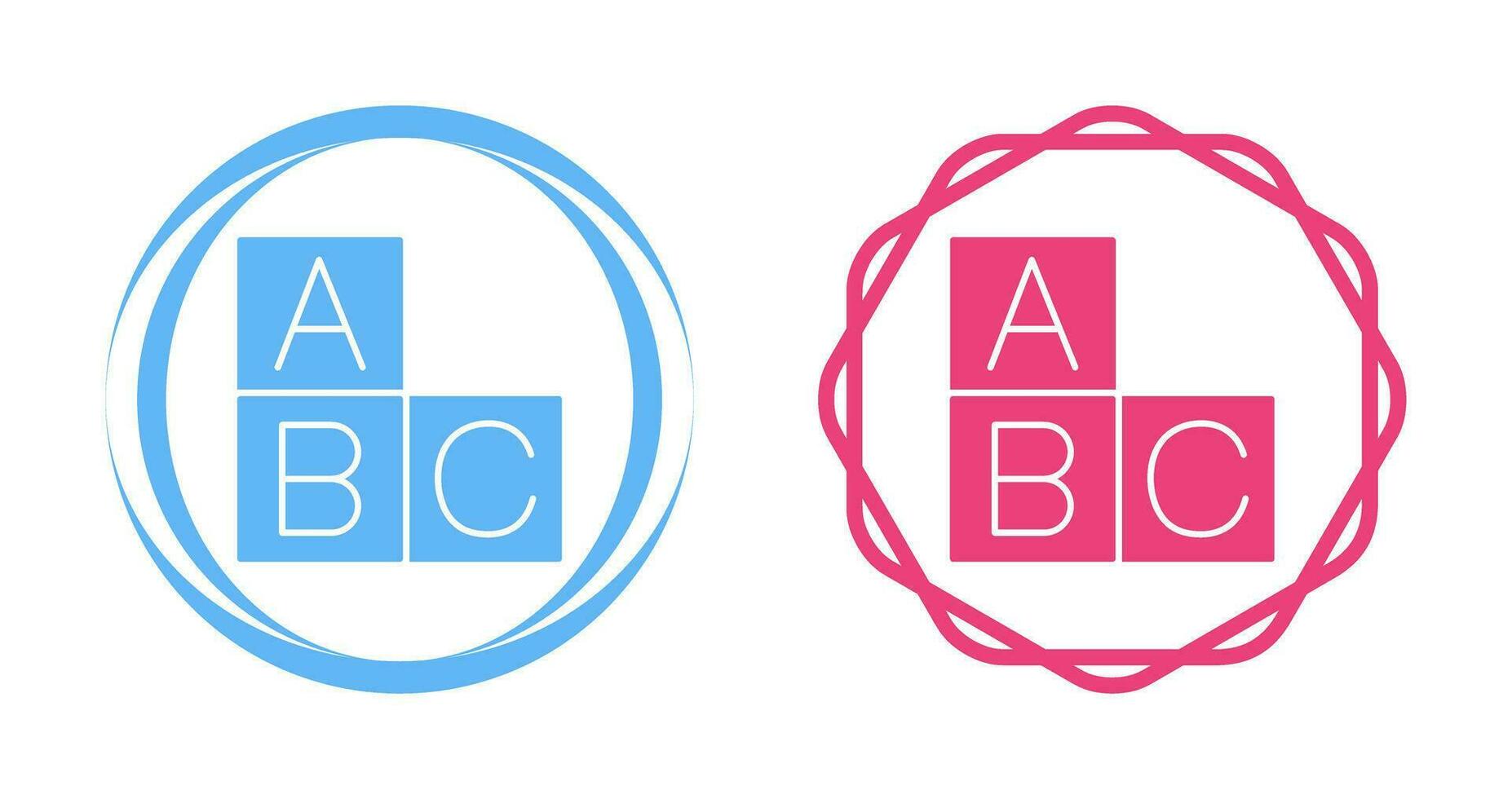 icono de vector abc