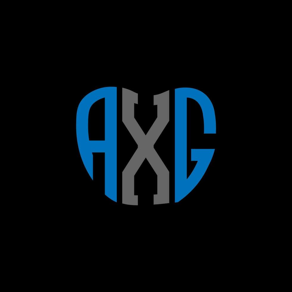 AXG letter logo creative design. AXG unique design. vector