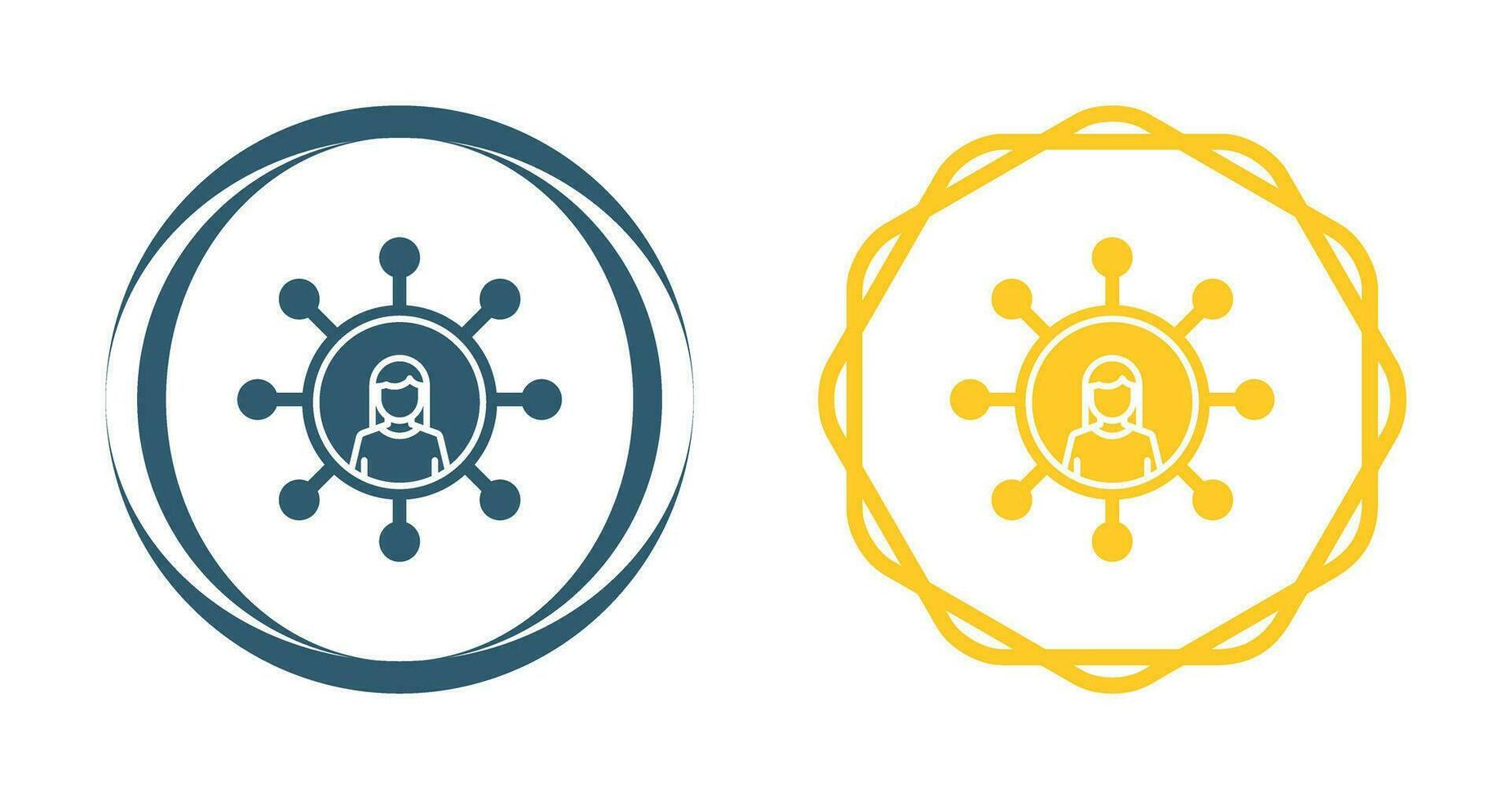 Personal Network Vector Icon