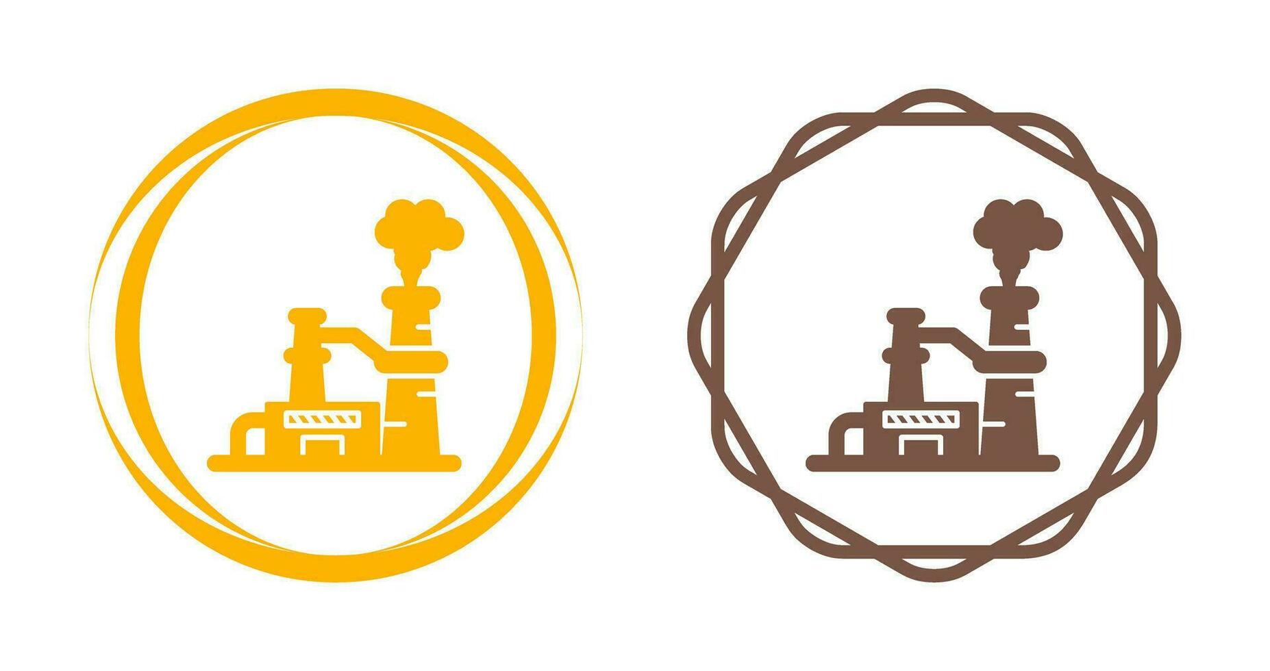 Nuclear Plant Vector Icon