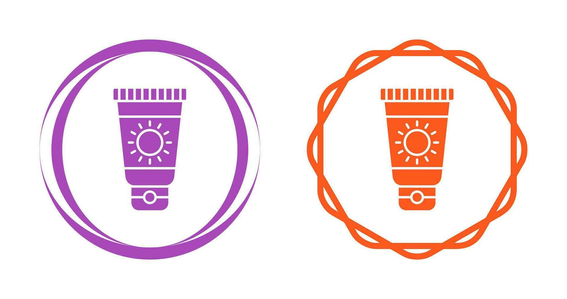 Sun Cream Vector Icon