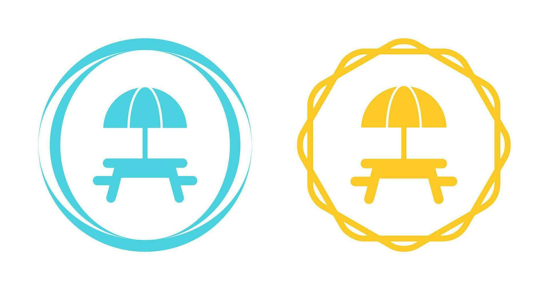 Camping Table Vector Icon