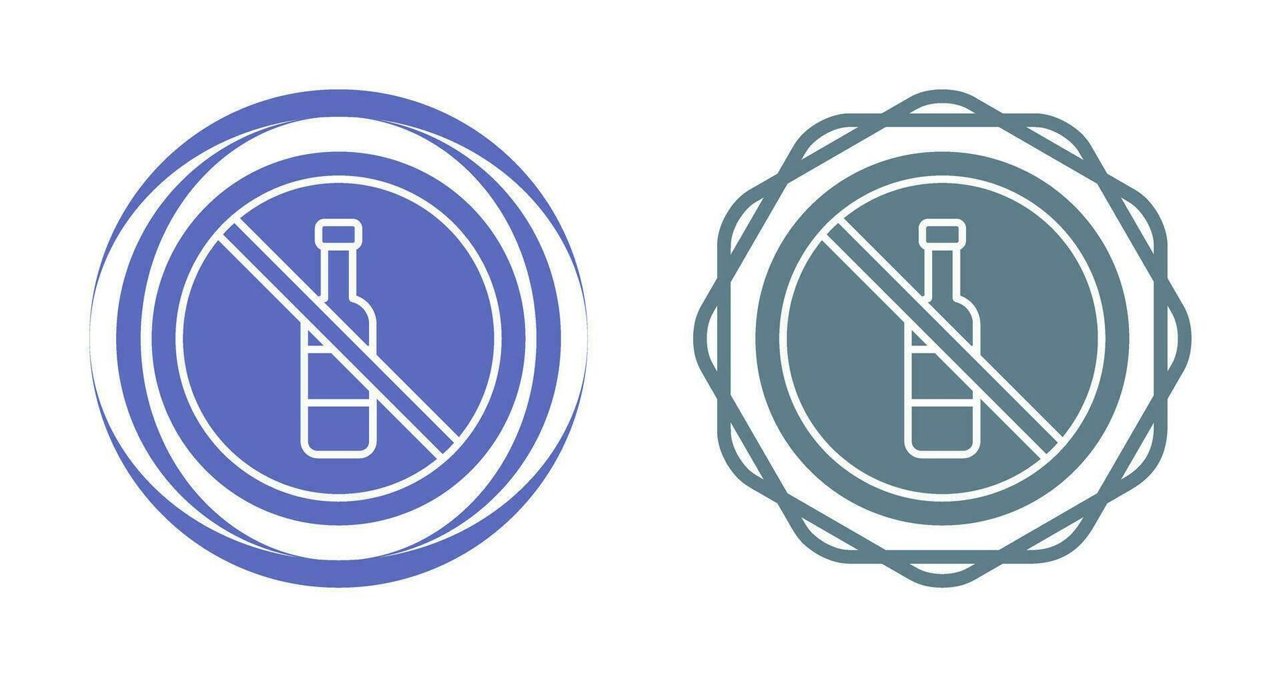 No Alcohol Vector Icon