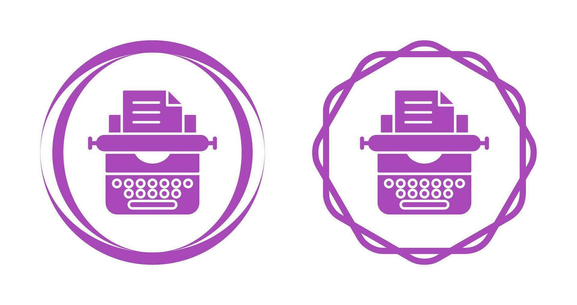 Typewriter Vector Icon