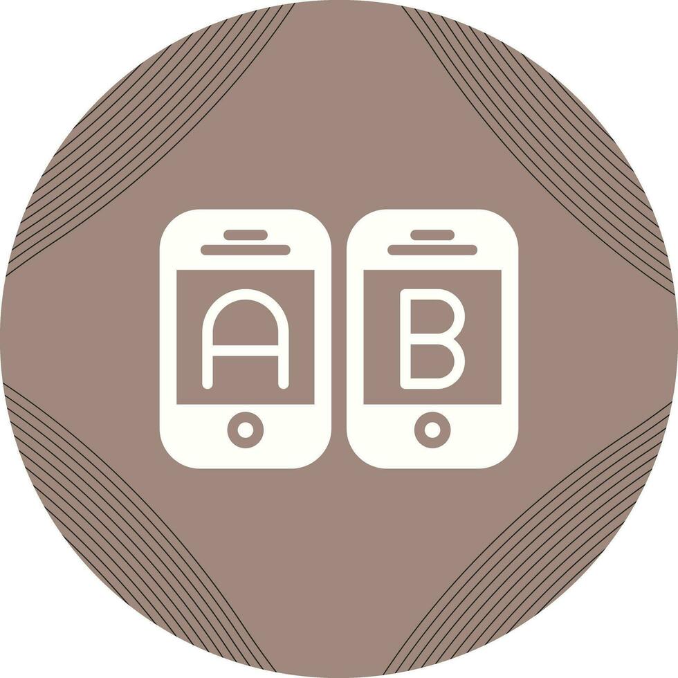 A B Testing Vector Icon