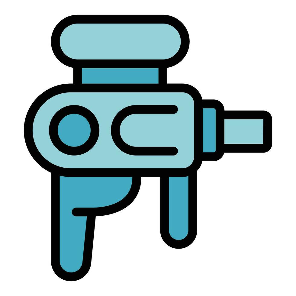 Paintball tool icon vector flat