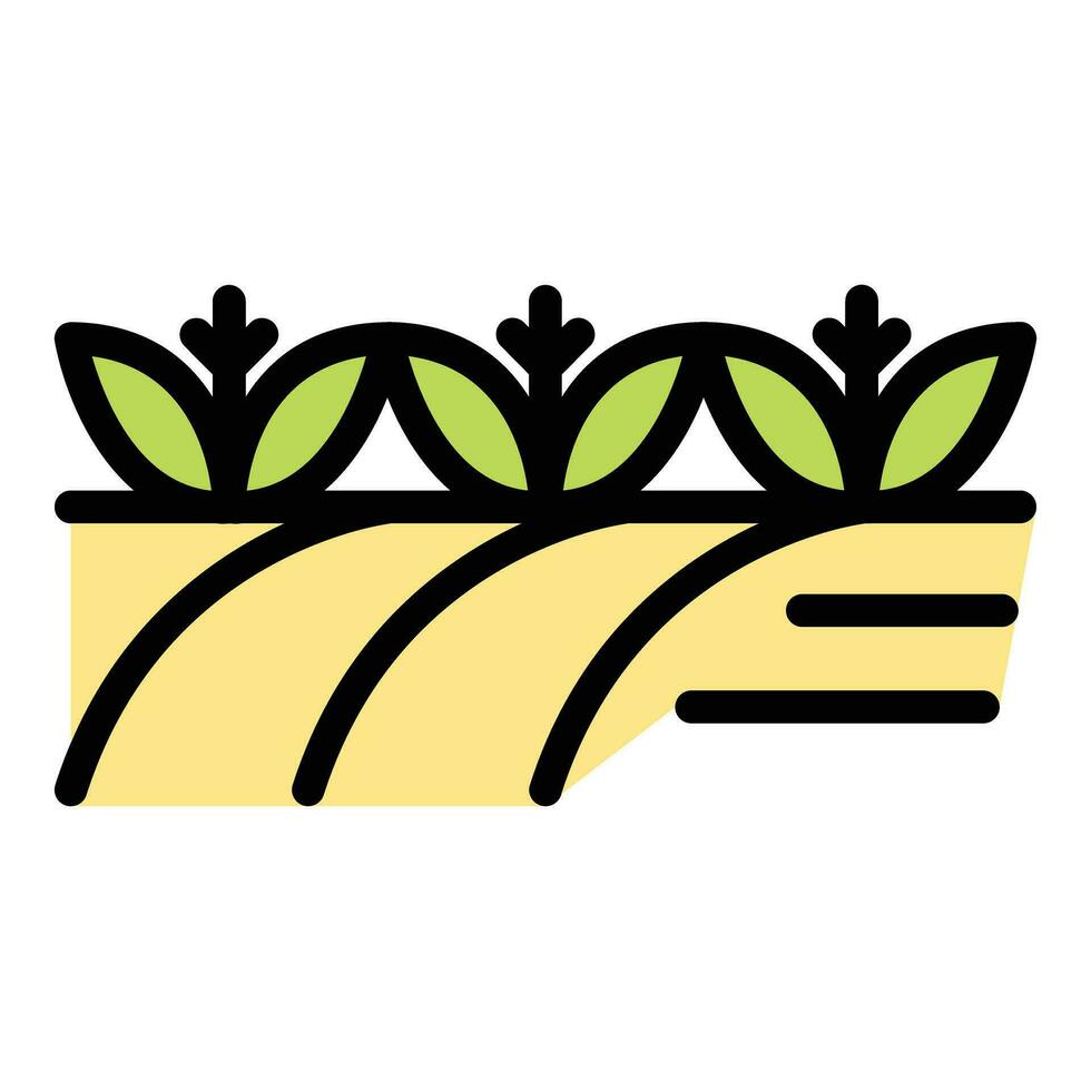 Belarus field culture icon vector flat