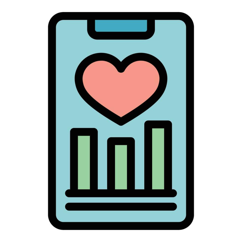Diet graph icon vector flat