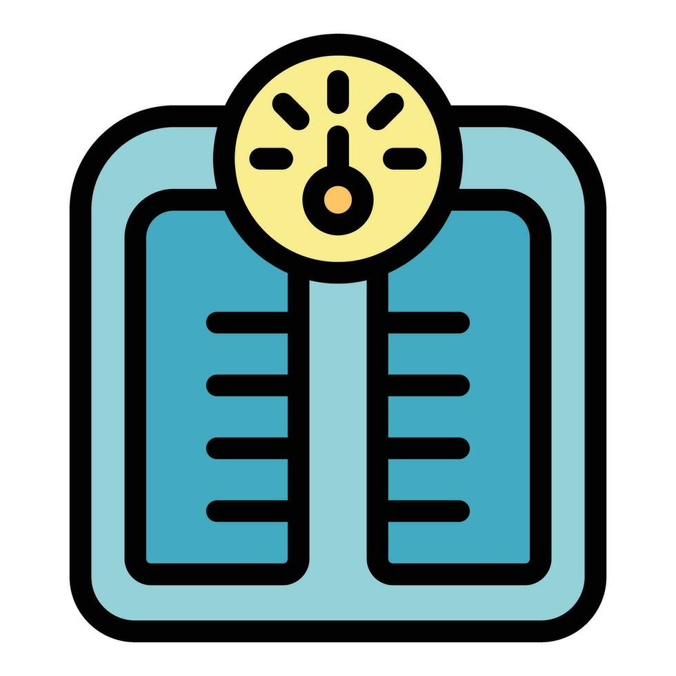 Fitness scales icon vector flat