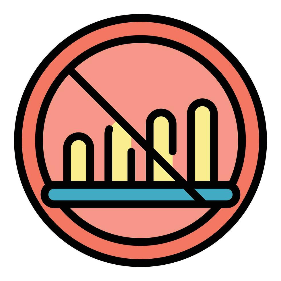 Signal lost connection icon vector flat