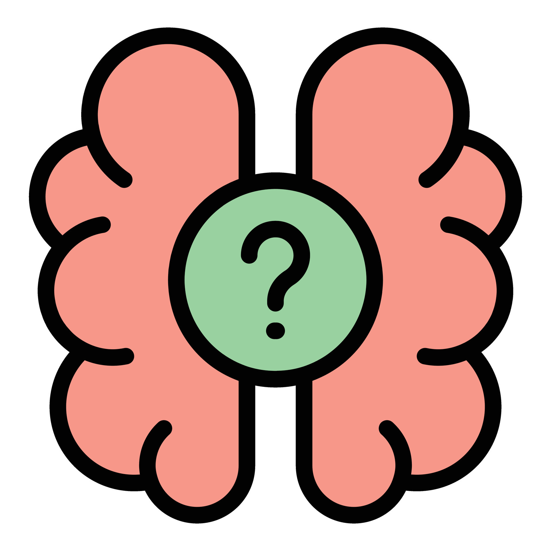 Brain quiz icon vector flat 28774704 Vector Art at Vecteezy