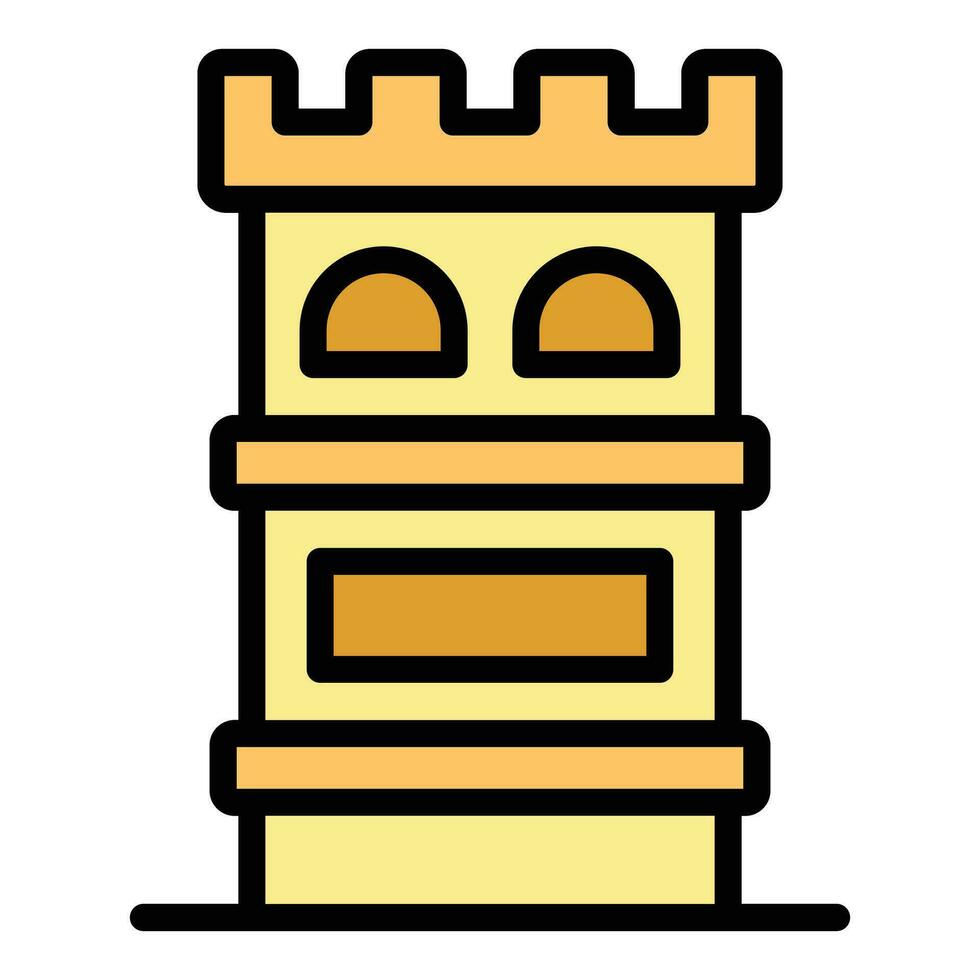 Malta tower icon vector flat