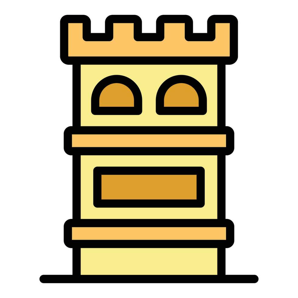 Malta tower icon vector flat