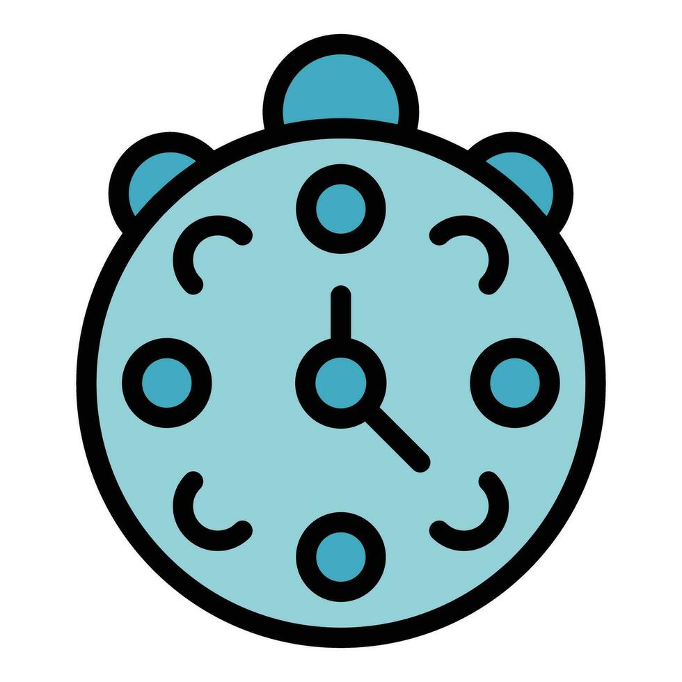 jugador reloj icono vector plano