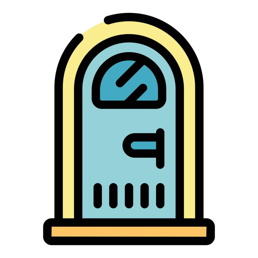 Wc door icon vector flat