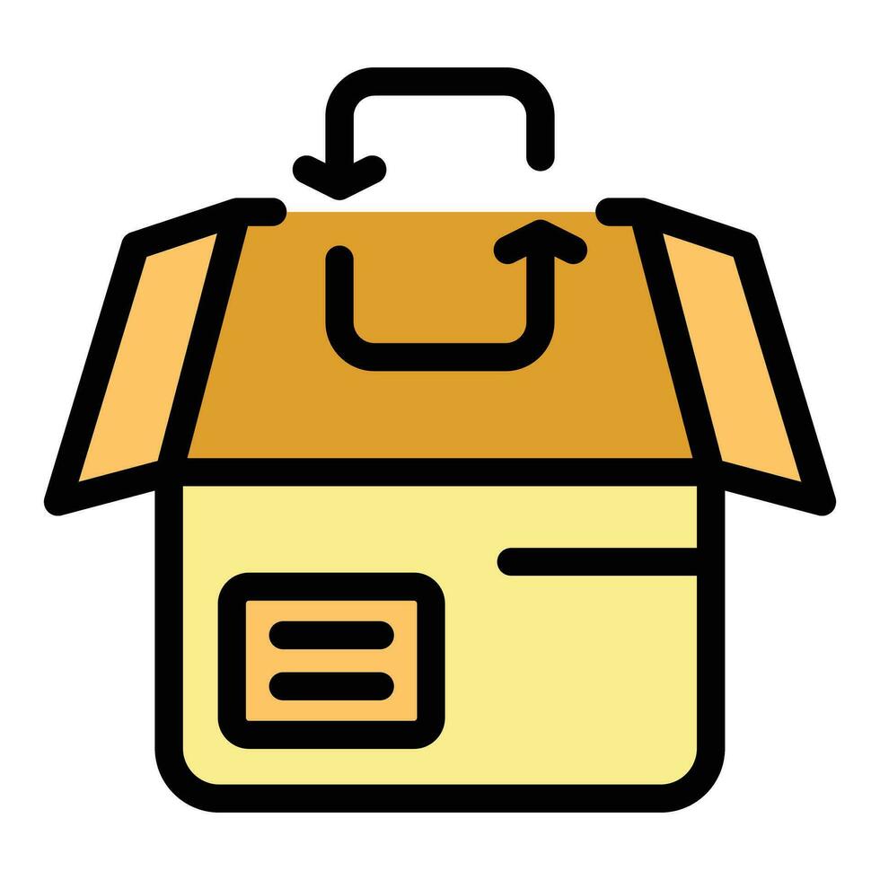 Return box icon vector flat