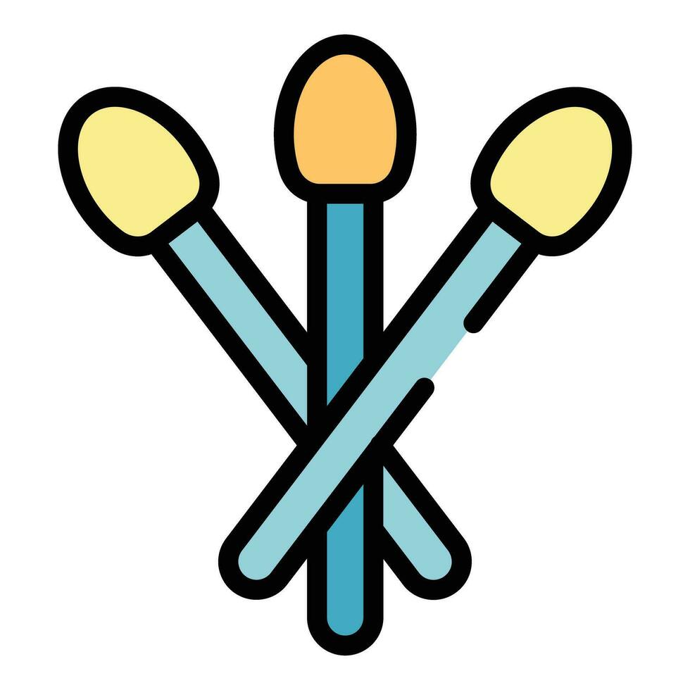 Clean swab icon vector flat