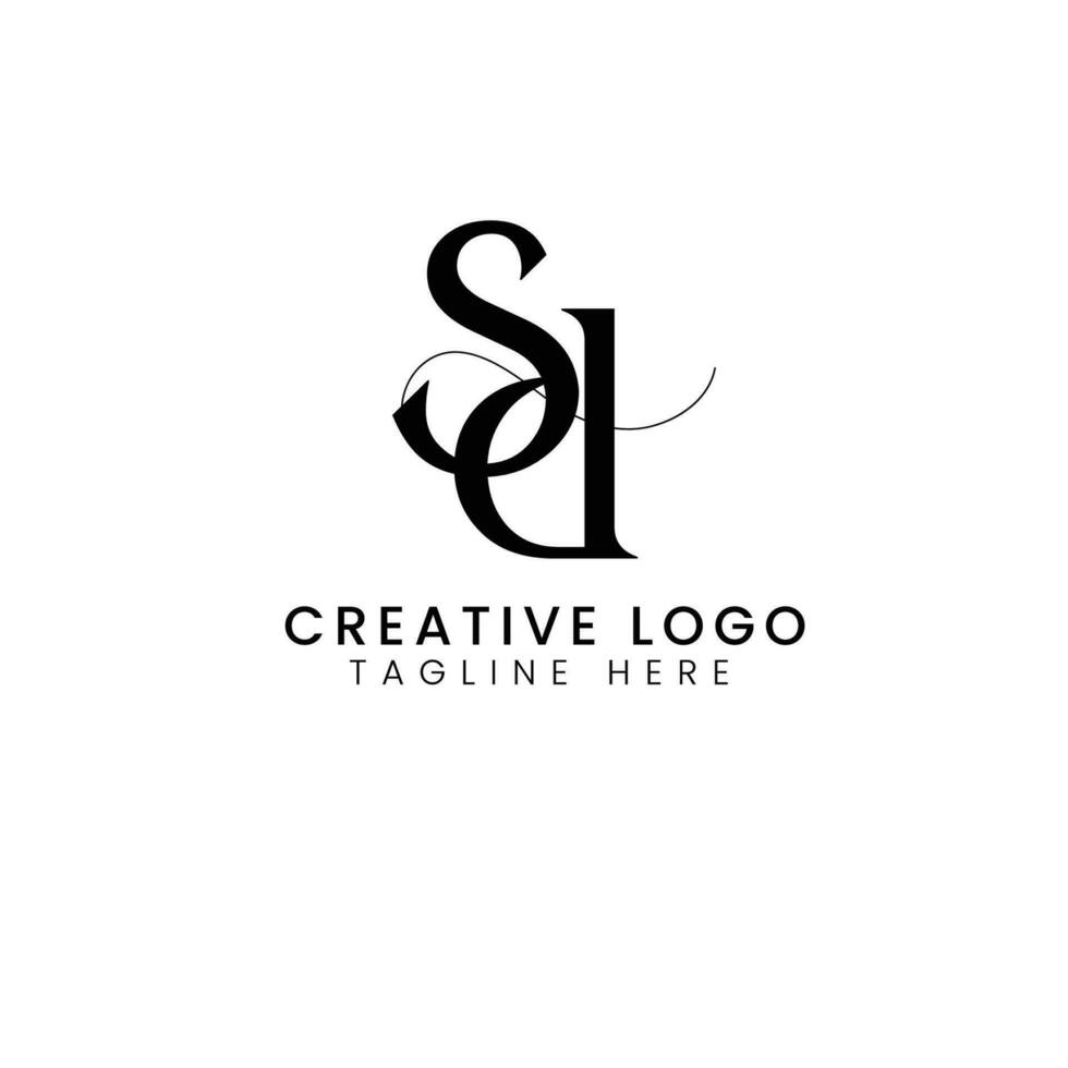 Sd initial logo vector