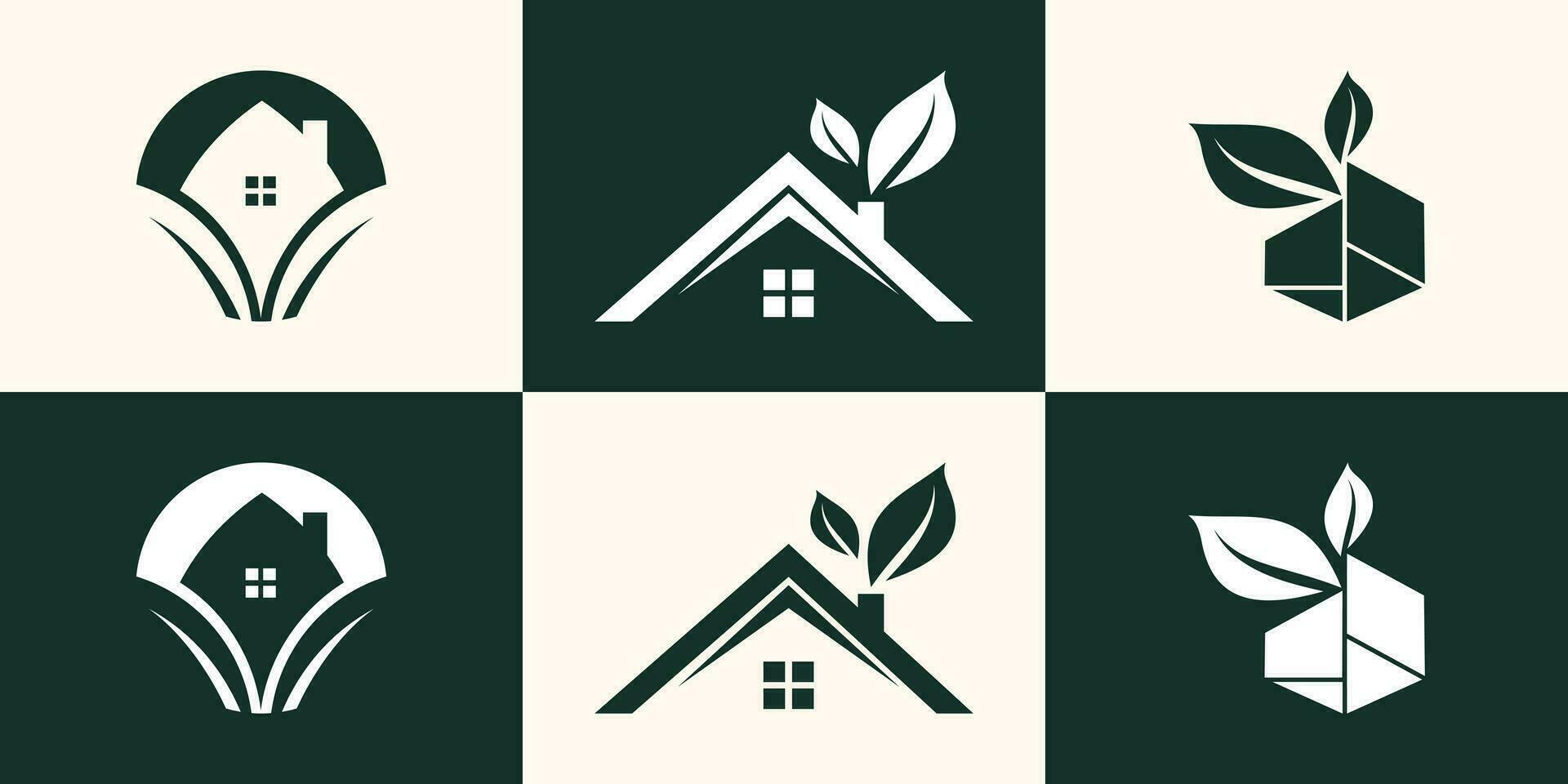 collection of building architecture sets Premium Vector