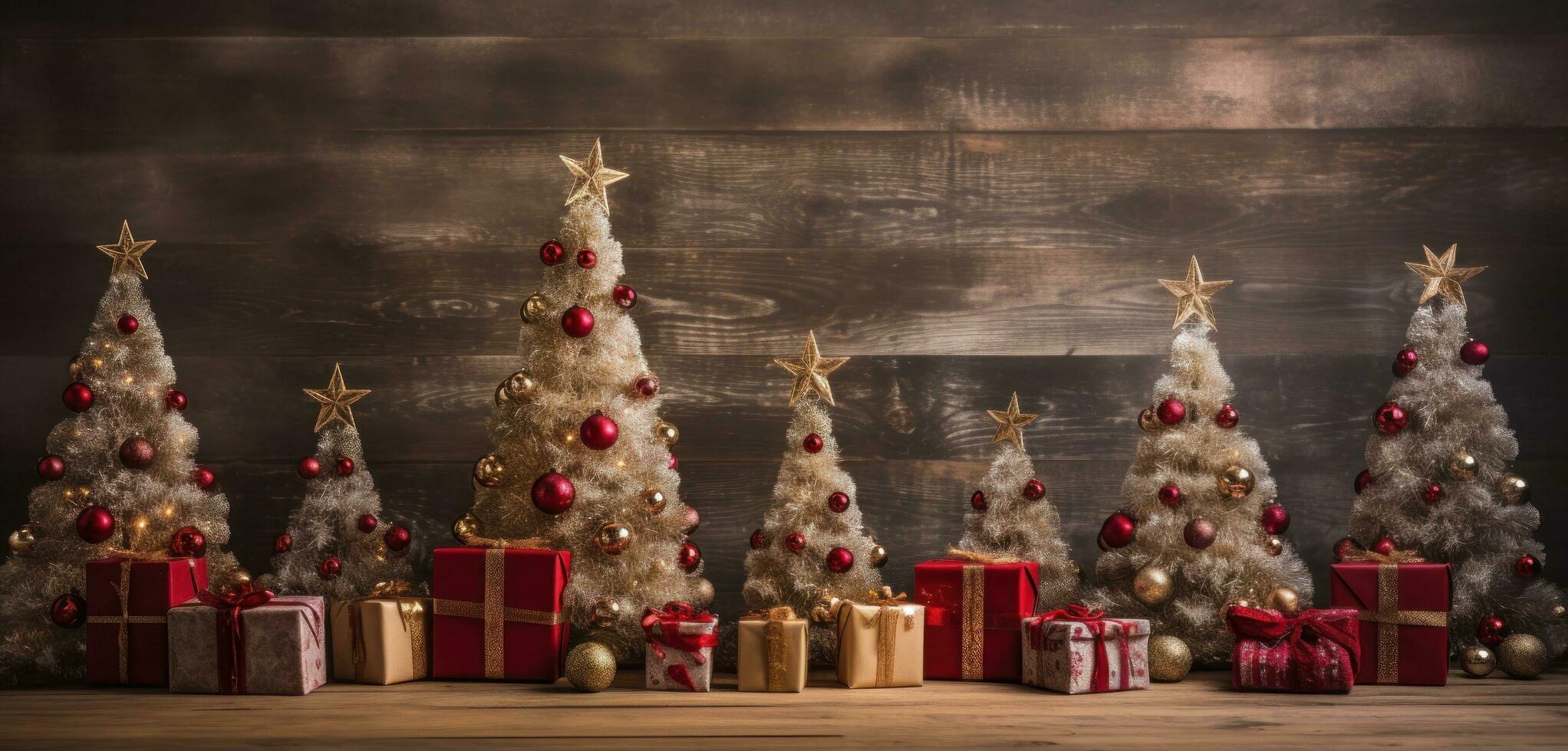 Holiday background with Christmas tree photo